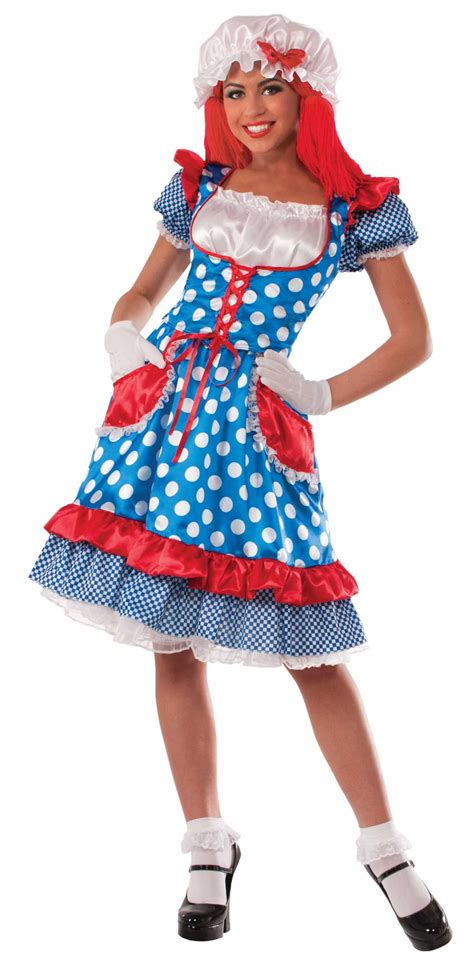 rag doll lady costume dress raggedy ann clown adult women standard 14 16 walmart canada