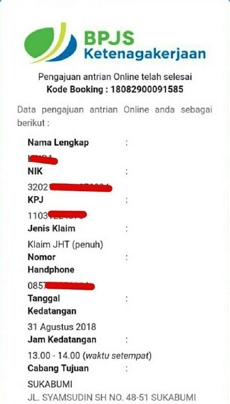 Cara Mendaftar Nomor Antrian Secara Online Untuk Mencairkan Dana JHT di