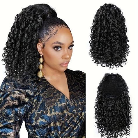 14 Inch Afro Puff Drawstring Ponytail Extensions Afro Kinky Curly