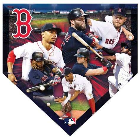 Mlb Home Plate Shaped Jigsaw Puzzle Red Sox Spilsbury