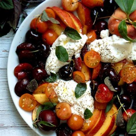 Tomato Peach Burrata Salad Recipe Best Summer Salads Unpeeled