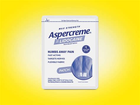 Lidocaine Pain Relief Patch Aspercreme Pain Relief Products