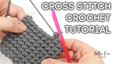 How To Crochet The Cross Stitch Singledouble Crochet Bella Coco