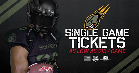 Single Game Tickets San Diego Strike Force