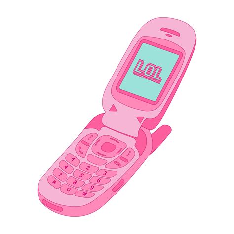 Y2k Flip Phone Pink Cute Phone 2000s Aesthetic Retro Nostalgia