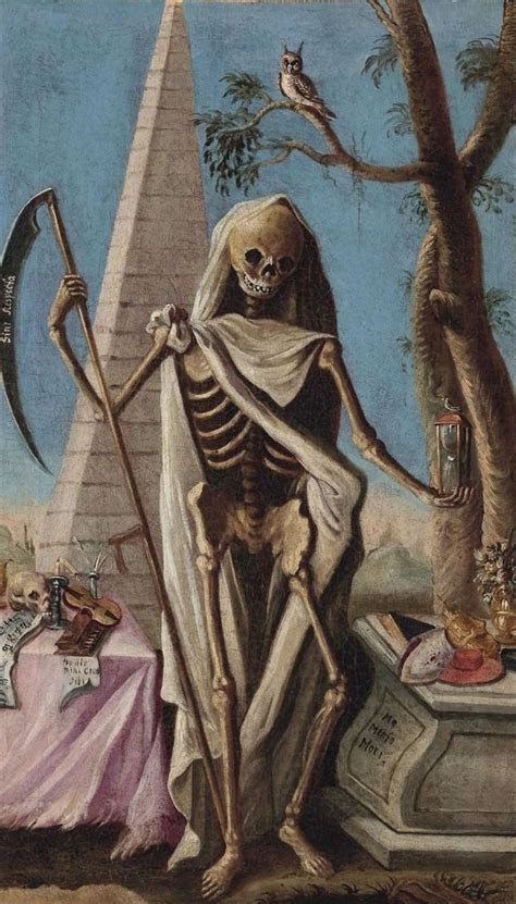 Memento Mori Italian School Early 18th Century Death Art Macabre