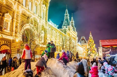 The Center Of Moscow Decorated For New Year Holidays · Russia Travel Blog