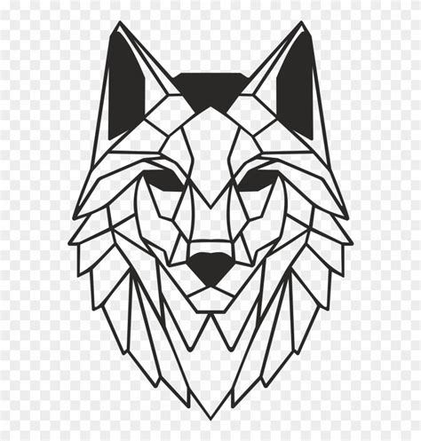 Angry wolf lineart not free to use. Wolf Metal Wall Art Decor Portraits - Wolf Face Geometric ...