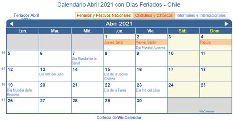 Calendario May 2021 Calendario Abril 2021 Chile