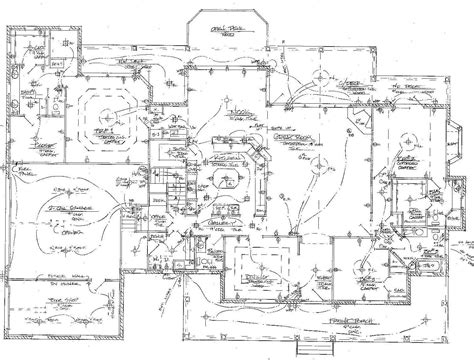 In house wiring, a circuit usually indicates a group of lights or receptacles connected along such a path. House Wiring Plans Floor Plan Electrical Diagram - House ...