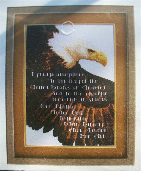 117 wide x 68 high. Janlynn's Just-A-Chart Counted Cross Stitch BALD EAGLE ...
