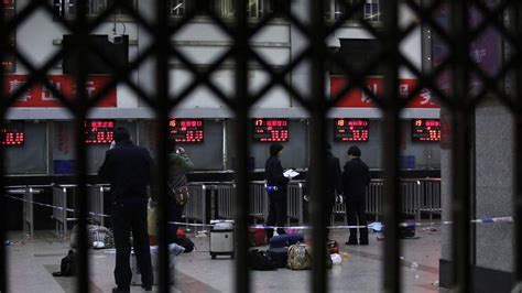 China Stabbing 33 Killed In Station Massacre World News Sky News