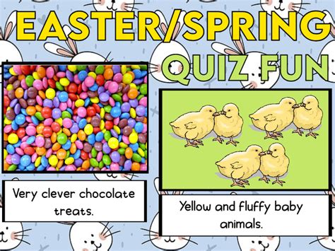 Easter Spring Quiz Eyfs And Ks1 Teaching Resources