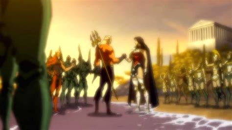 Aquaman And Wonder Woman Truce Flashback Justice League The