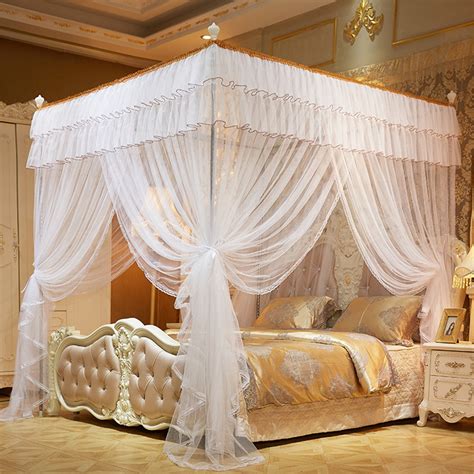 Shop our top picks for canopy bed frames. sanmubo.sg*1.5*2 m 4 Posters Pink Bed Canopy Princess ...