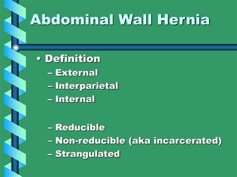 Ppt Abdominal Wall Hernia Powerpoint Presentation Free Download Id