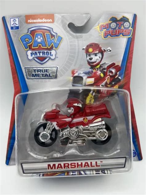 Spin Master Paw Patrol True Metal Moto Pups Marshall Chase Htf Free