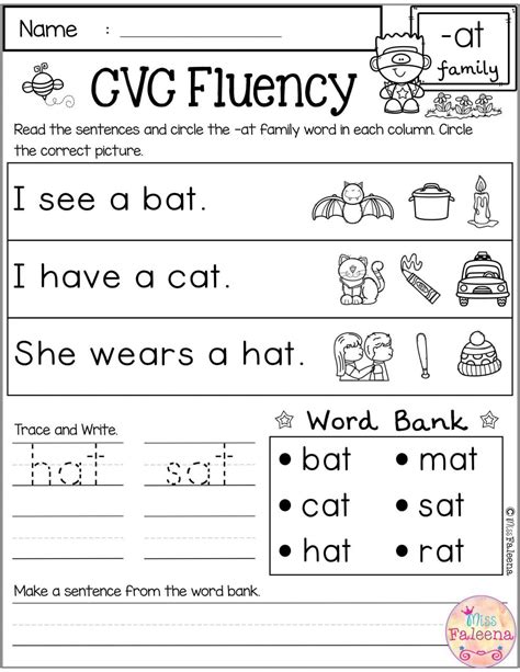 Grade 1 1st Grade Cvc Worksheets Kidsworksheetfun