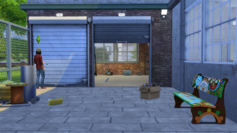 Modern Garage Door Sims 4 Download With Simple Decor Carport And