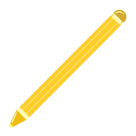 Yellow Pencil Decoration 32415094 Png