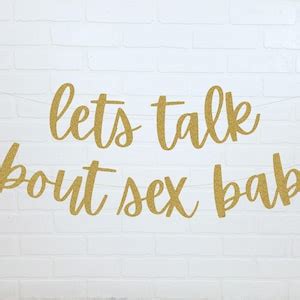 Gender Reveal Banner Lets Talk About Sex Baby Gender Reveal Decorations