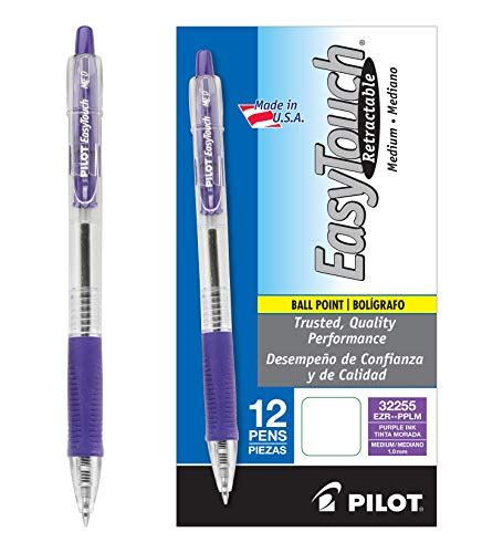 Pilot Easytouch Refillable And Retractable Ballpoint Pens Medium Point