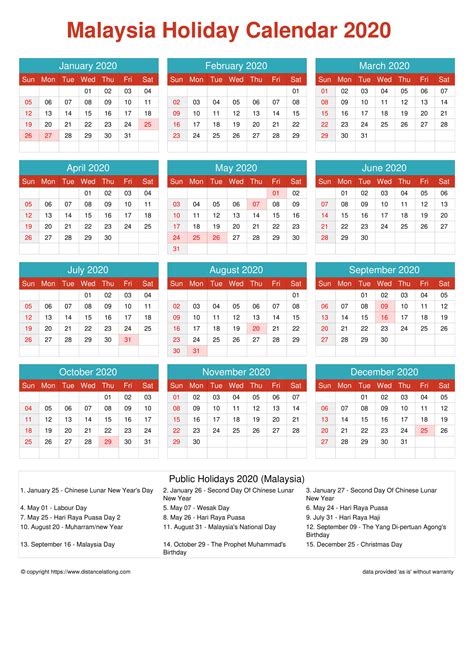 Kalendar 2021 Malaysia Printable To Print The Calendar Click On