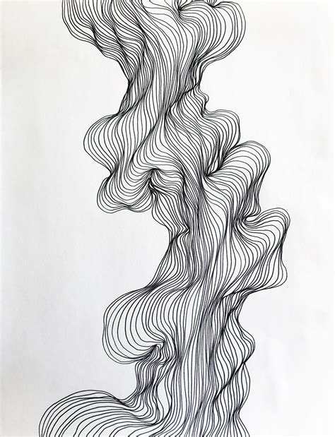 This Original Line Illustration Is Hand Drawn With Black Ink The Line