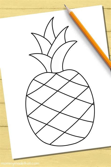 Free Printable Pineapple Templates And Outlines