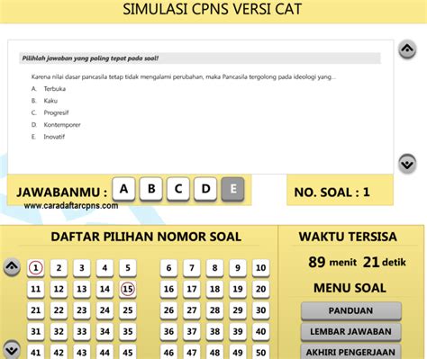 Contoh soal cpns 2018 pdf wawasan kebangsaan. Contoh Soal Cpns Cat Online - Revisi Sekolah