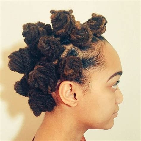Large bantu knots using marley hair. 20 Fabulous Ways to Style Bantu Knots