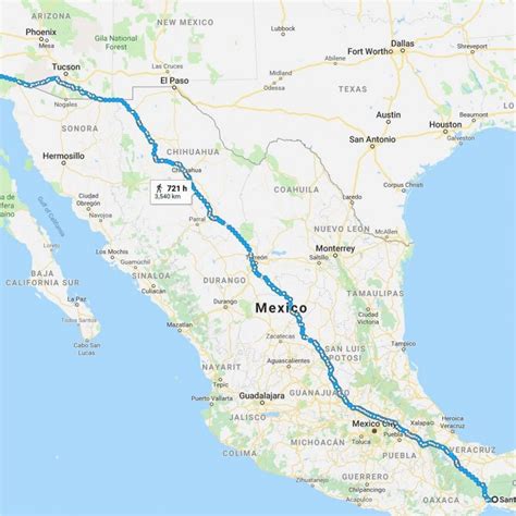Map Of Texas Mexico Border Towns Where Is The Migrant Caravan And When