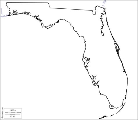 Free Printable Blank Map Of Florida Printable Templates