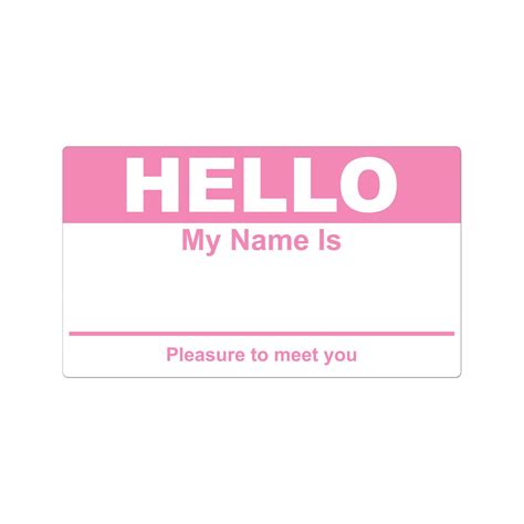 Buy Officesmartlabels 2 5 16 X 4 Hello My Name Is Name Tag Stickers Hello My Name Is Name