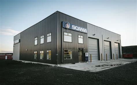 Prefab Steel Building Automotive Workshop 85x87 Scania Warehouse