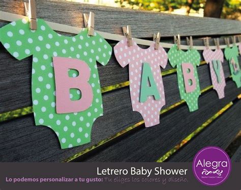 Letrero Banderin Para Baby Shower Personalizado 38000 En Mercado