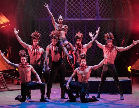 Male Performers Pose Topless After Completing An Act At The Circus The Amazing Cirque Berserk