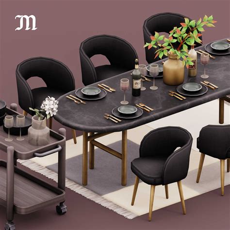 Grab The Dale Dining Cc Set For The Sims 4
