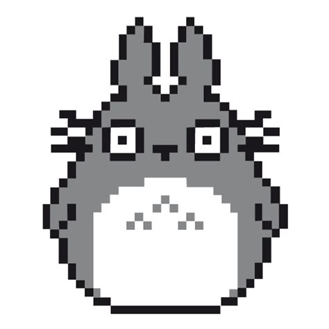 Totoro Pixel Art Rotupía