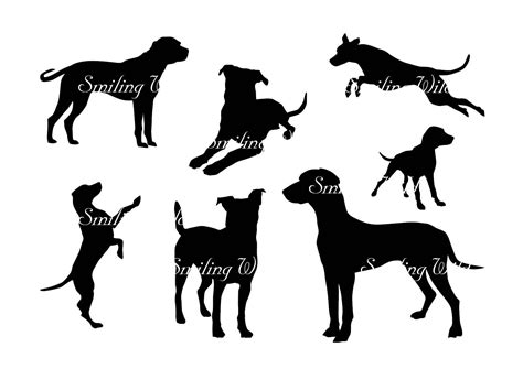 Black Mouth Cur Svg Silhouette Cut Out File Clipart Dog Etsy España