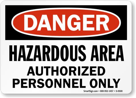 Hazardous Area Signs Best Prices From Mysafetysign