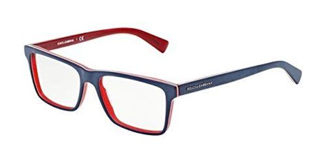dolceandgabbana urban dg3207 eyeglass frames 1872 53 top blue on matte red dg3207 1872 53 mens