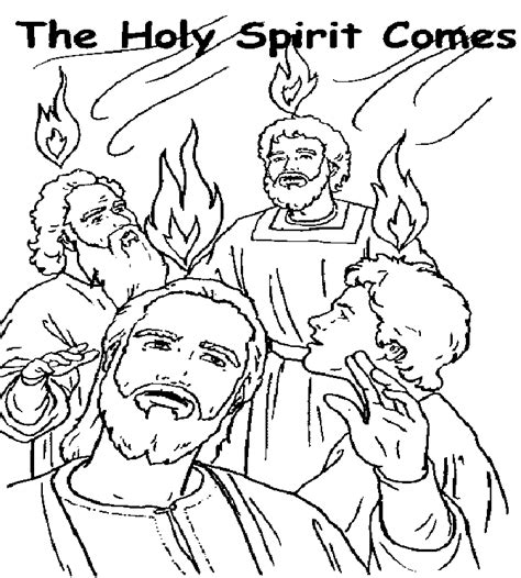 Pentecost Coloring Sheet