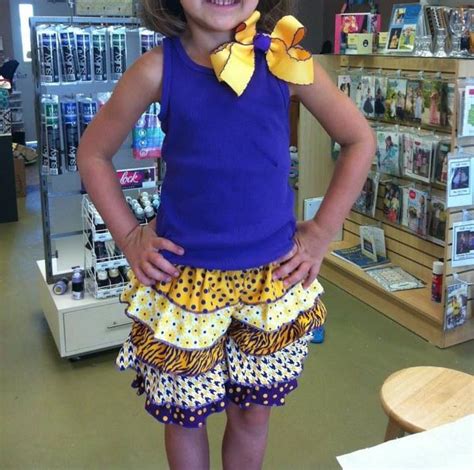 Auburn tees perfect for any tailgating party, even tailgating from home! LSU game day outfit | Ruffle shorts pattern, Gameday ...