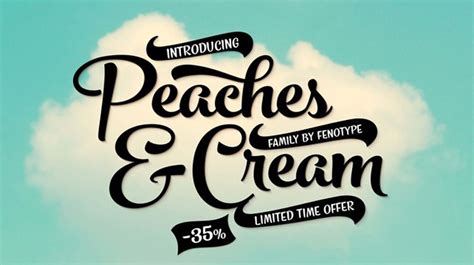 Font Of The Day Peaches And Cream Creative Bloq