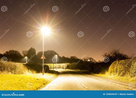 Bright Street Lights Stock Image Image Of Urban Street 109859649