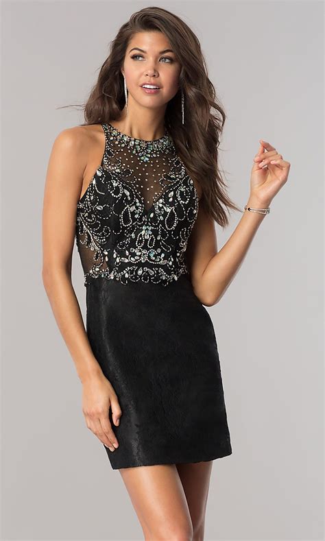 Short Jeweled Bodice Lace Homecoming Dress In 2020 Lace Homecoming