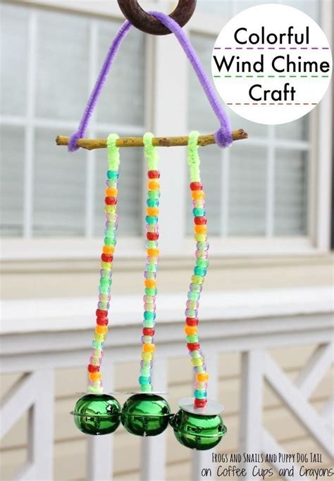 Colorful Wind Chime Craft Coffee Cups And Crayons Modern Design