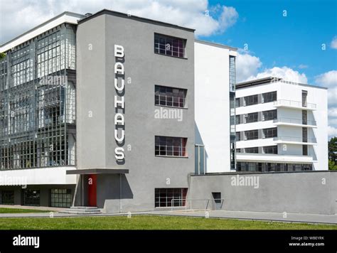 Bauhaus Dessau Exterior The Bauhaus Building In Dessau Germany