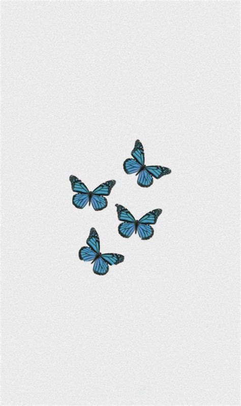 Aesthetic Wallpaper Blue Butterfly Wallpaper Blue Wallpaper Iphone